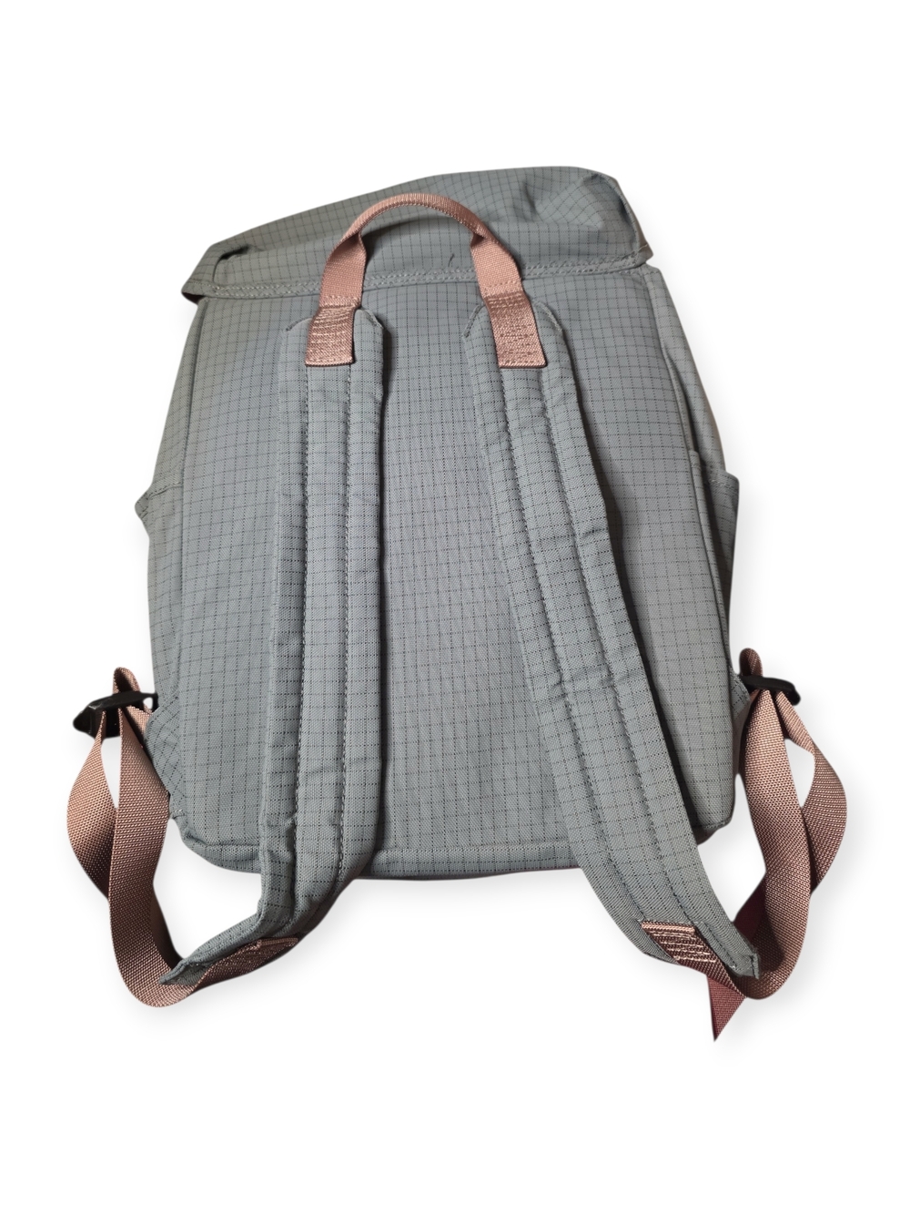 NWOT Acne Studio Ripstop Nylon Backpack in gray and pink, one size - Picture 2 of 9